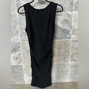 NICOLE MILLER Ladies Women’s Size Small Black Ruched Dress Gathered Back